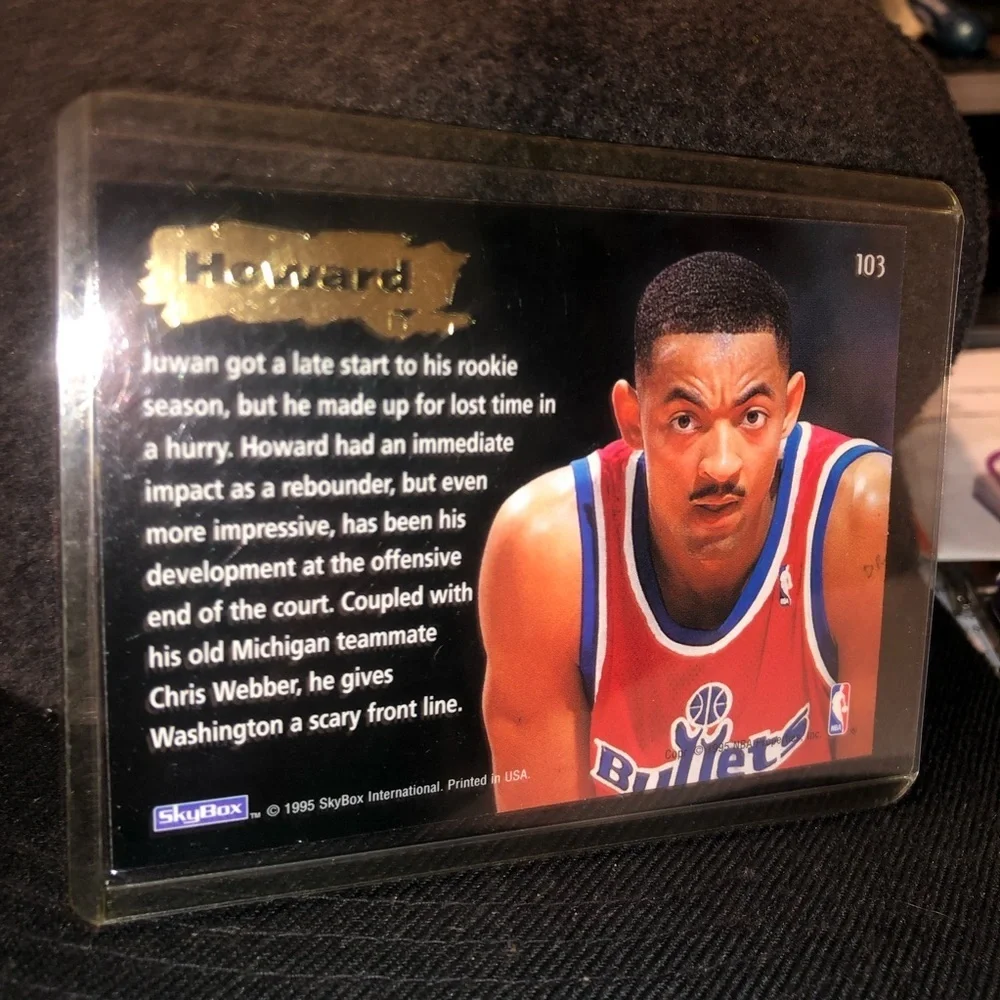 Juwan Howard Rookie Card Washington Bullets Michigan Fab 5